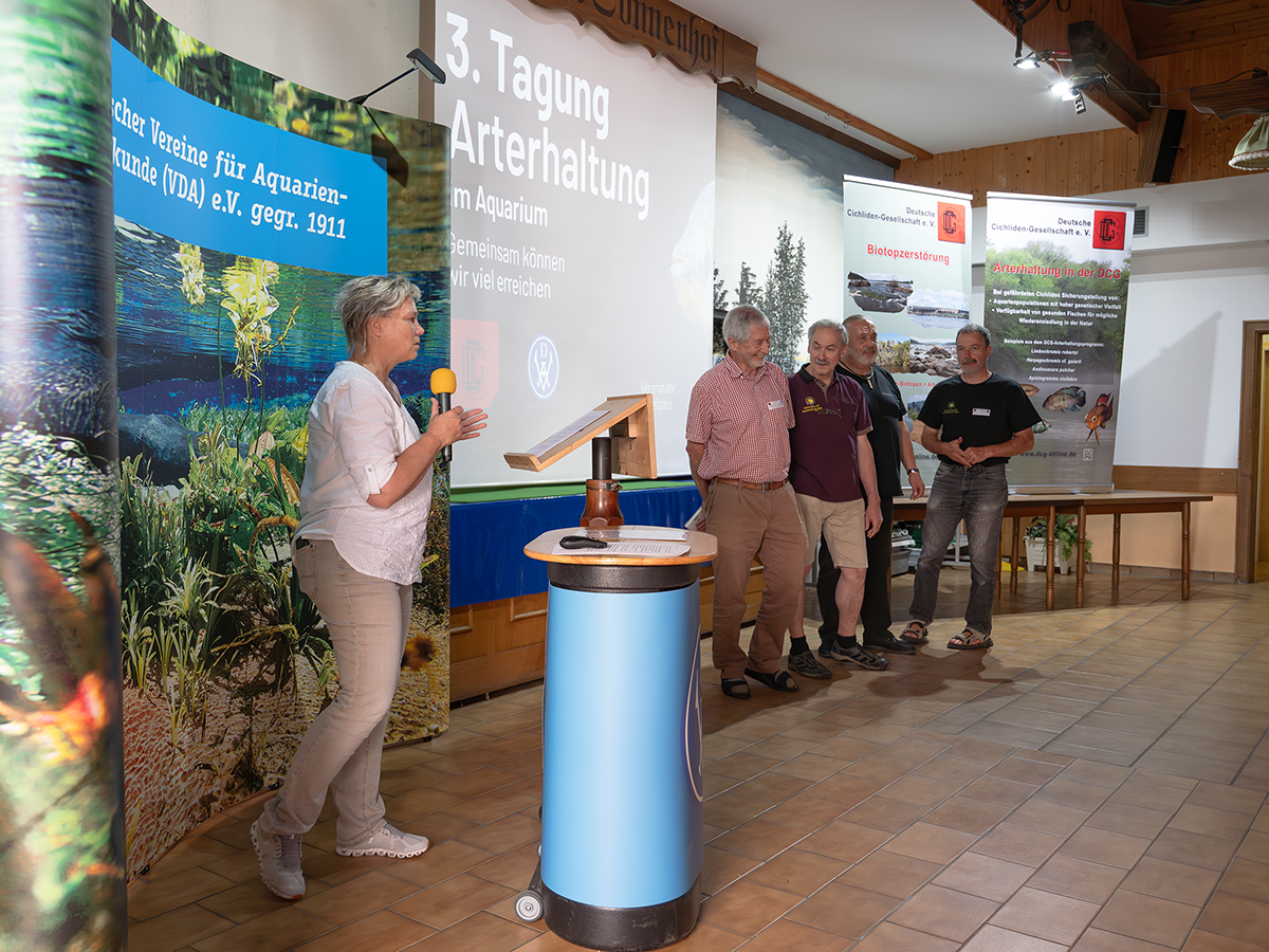 The event was organized in part by the two CC participants Helmut Seiler and Werner Witopil. Also responsible were Kathrin Glaw and Robert Guggenbühl from the DCG-Resort Species Conservation. | Kathrin Glaw